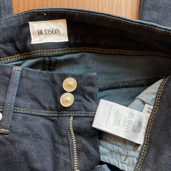 COPY - Hudson LA Collin Midrise Bootcut Jeans Dark Wash TALL 31" - Picture 2 of 3